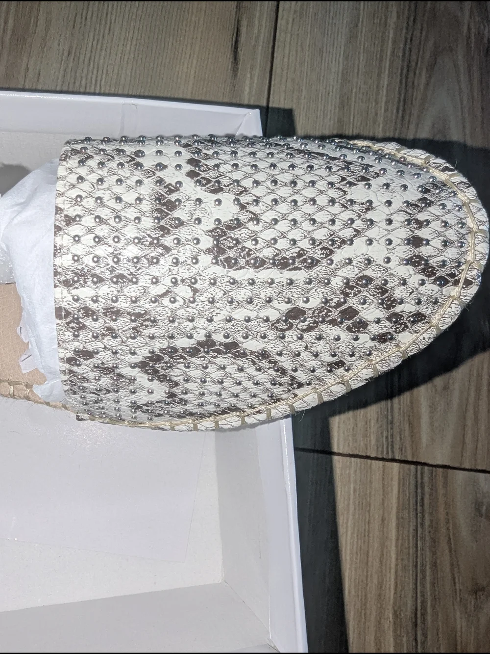 Steve Madden Crystal Embellished Espadrille Slingback in Silver